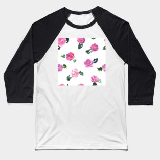 Watercolor roses Baseball T-Shirt